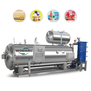Food Industry Autoclave Steam Water Spray Sterilization Retort for Jars Tin Cans Pouch Glass PP Bottle